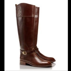 Tory Burch Brown Riding Boots Size 8